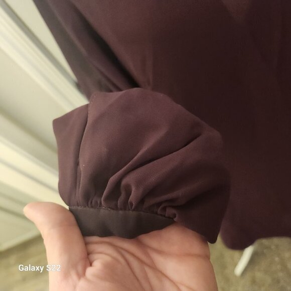 Vince Camuto Dark Plum Purple Dress. NWT. Size 14 - Picture 3 of 13